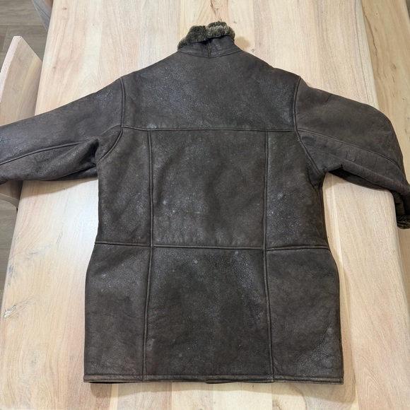 Vintage Flash Leather Sheepskin Shearling Lined Women’s Via Button Up Size Med - Picture 5 of 12